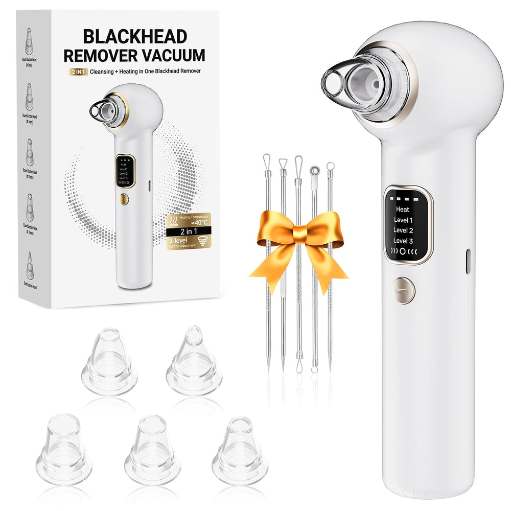 YAGETU Pore Vacuum Kit main white device with ergonomic grip for comfortable use.