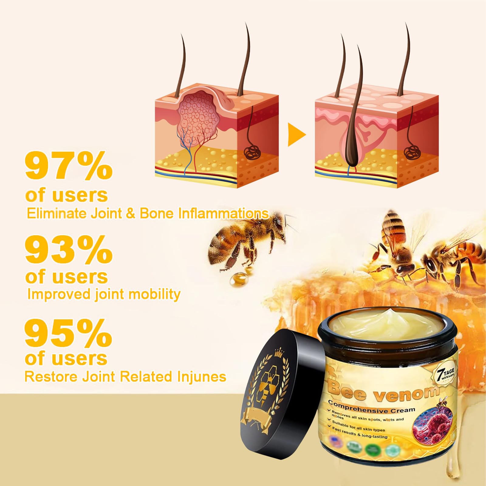 YAGUAN ingredients label emphasizes natural actives and small-batch production.
