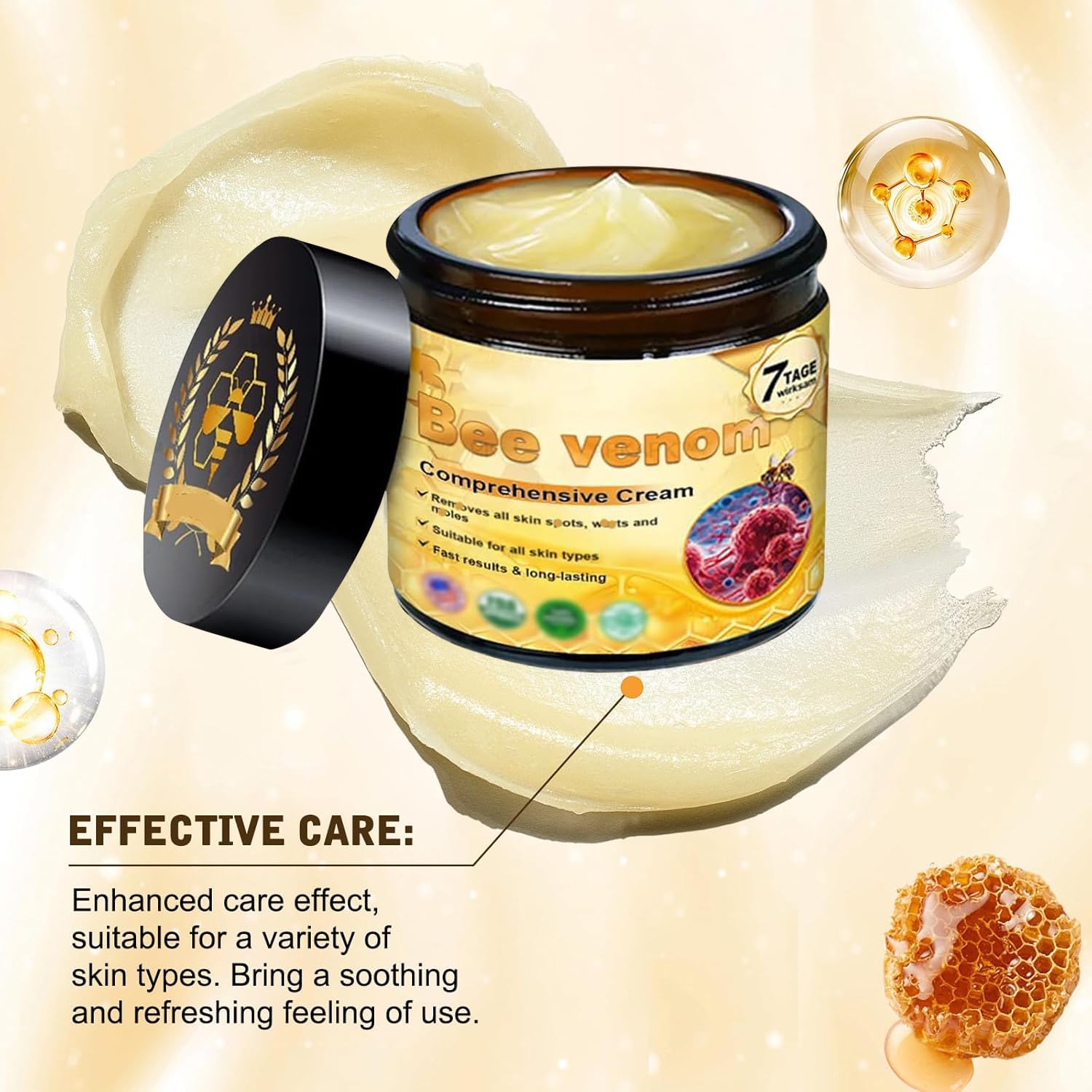 YAGUAN packaging swatch highlights compact jar for travel-friendly skincare.