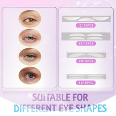 YAGUVI eyelid tape invisible application demonstrates quick stick and natural-looking lift.