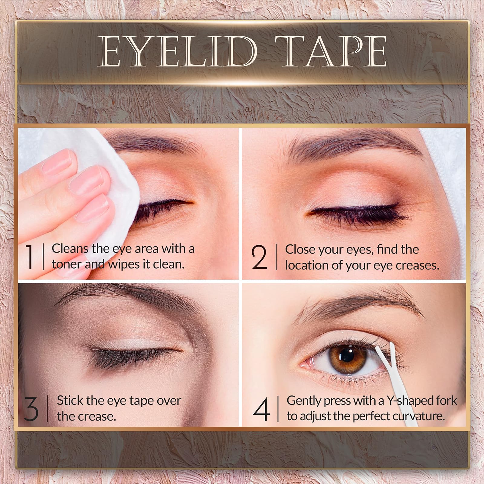 YAGUVI eyelid tape designed for hooded eyes and uneven lids.