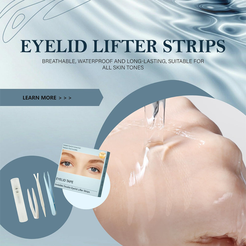 YAGUVI eyelid tape tweezers assist clean, accurate application every time.