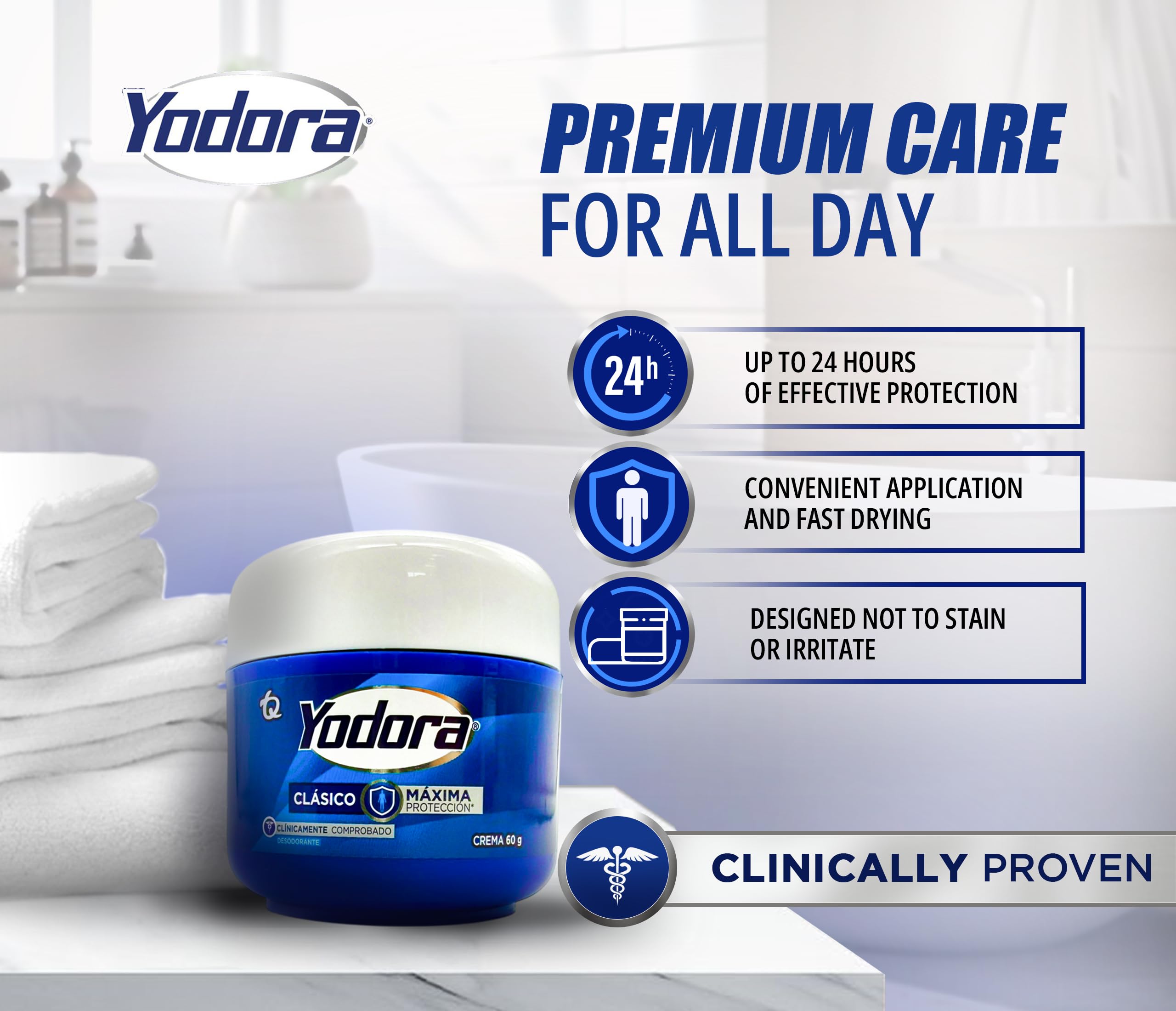 Yahve Yodora Classic package open view shows creamy texture and quick-drying application.