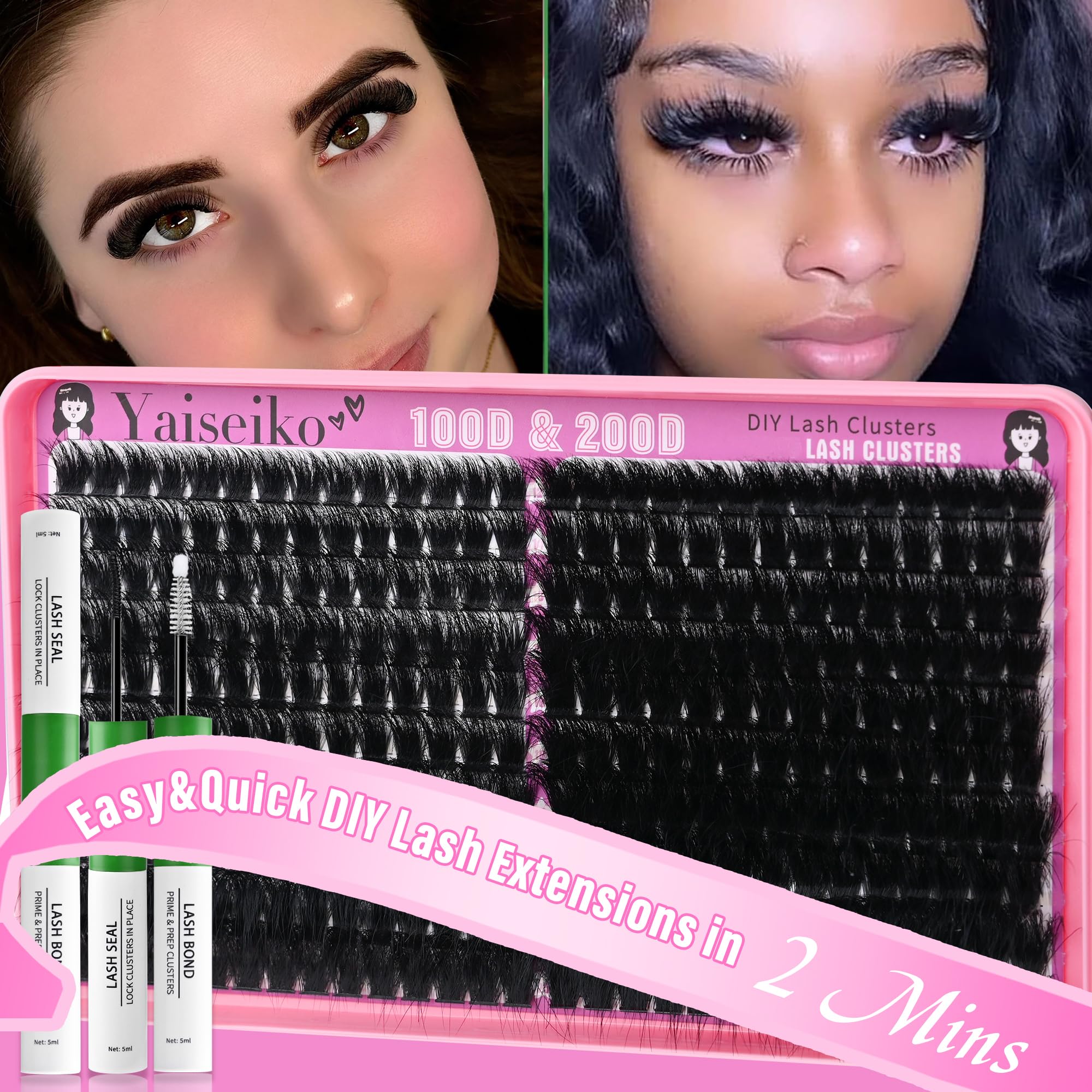Yaiseiko kit DIY extensiones, instalación rápida en casa.