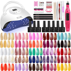 YALSYNY nail-kit with LED lamp enables at-home gel manicure.