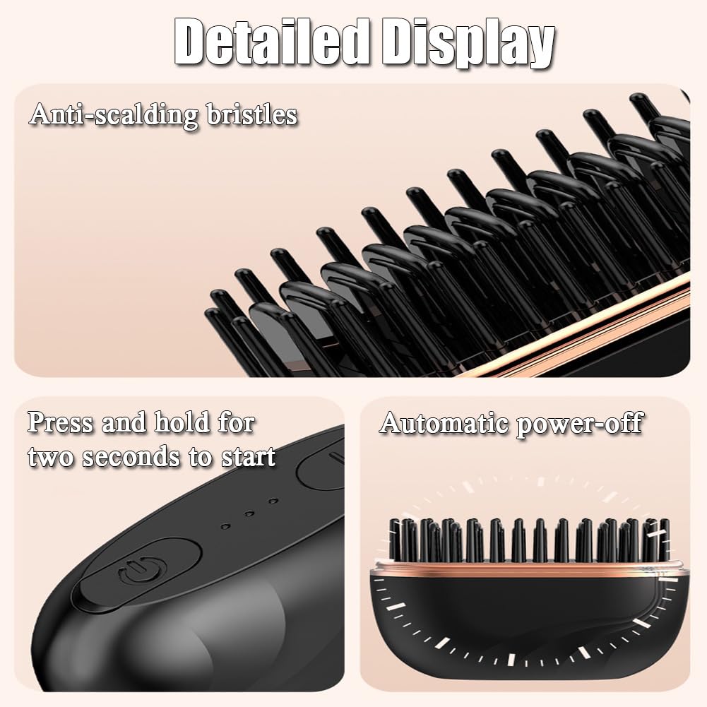 Yalemie Mini Straightener Brush gift-ready-packaging suits travelers and students.