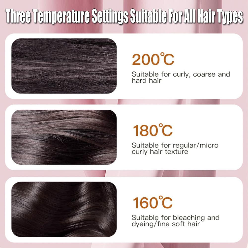 Yalemie Mini Straightener Brush sleek-black-design complements any vanity.