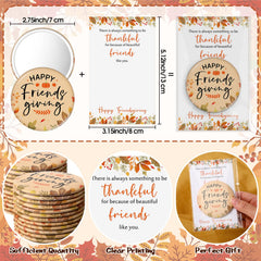 Yalikop Friendsgiving card design conveying gratitude and seasonal charm
