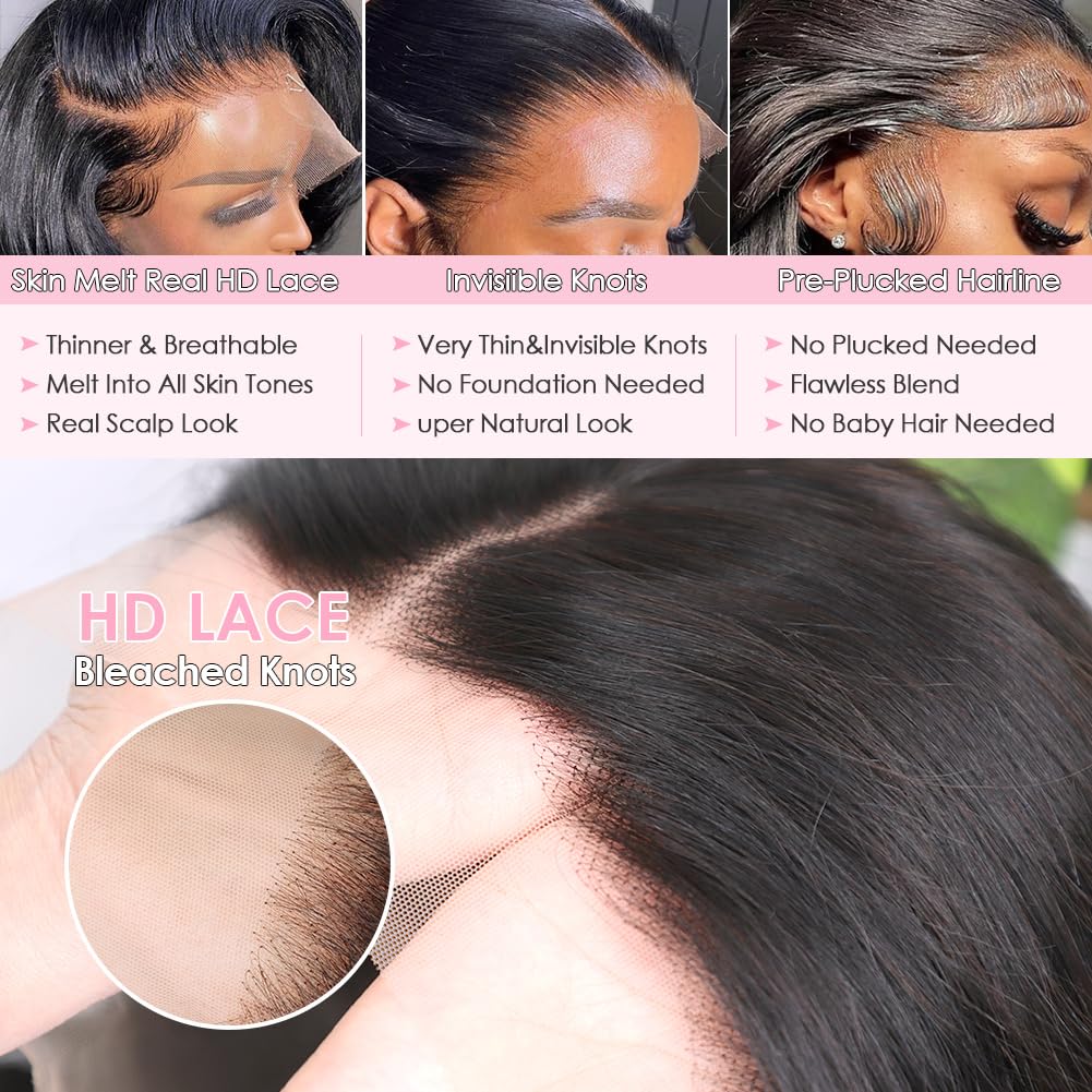 Yamikk 180-density soft human hair provides full, voluminous look without stiffness.
