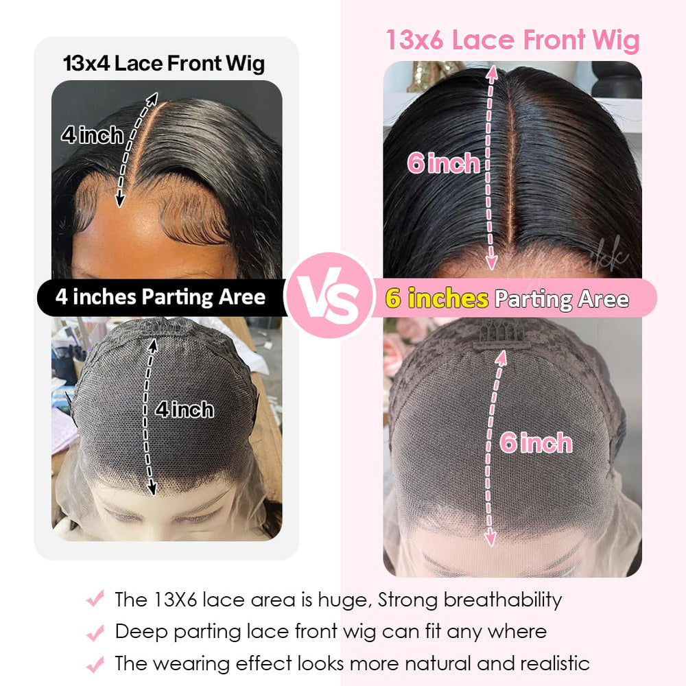 Yamikk wig baby hair detail creates a natural edge for realistic styling.