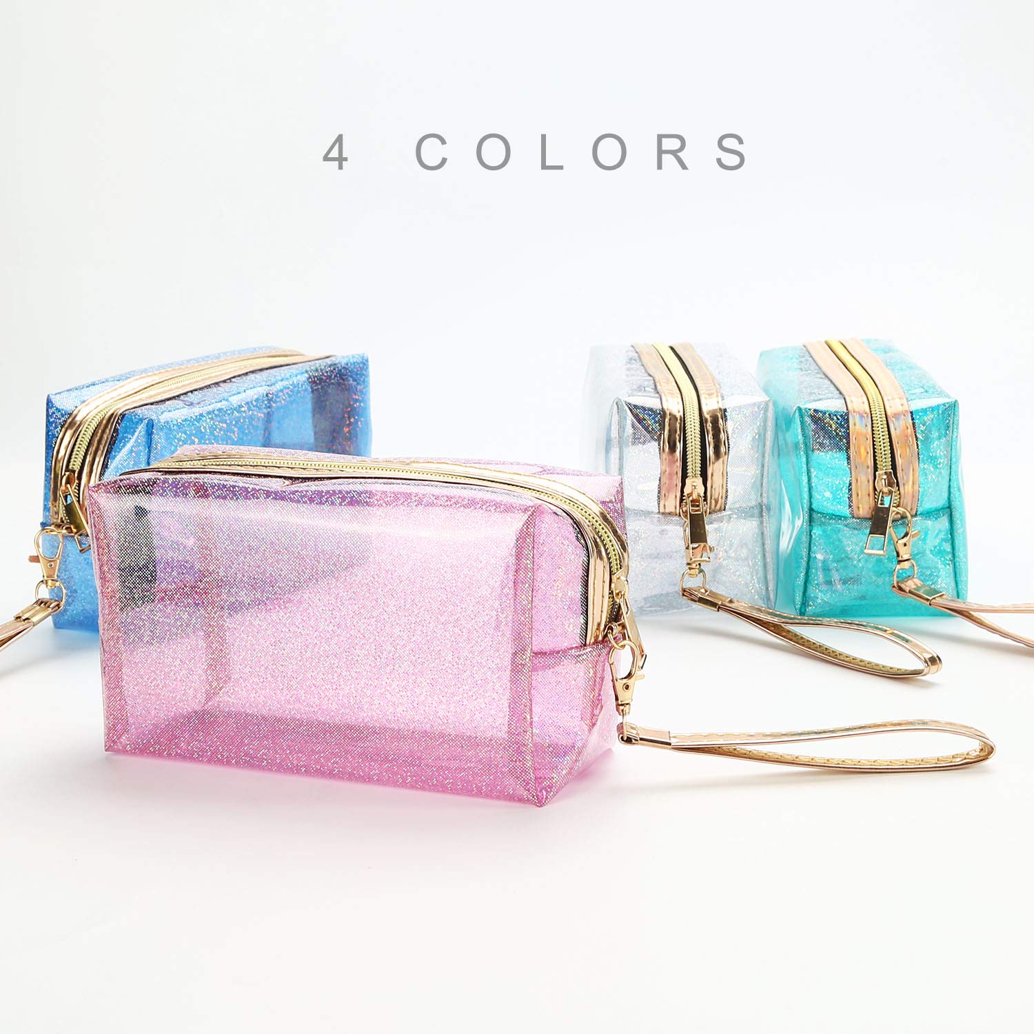 YANGROW clear makeup pouch interior view enables quick item spotting
