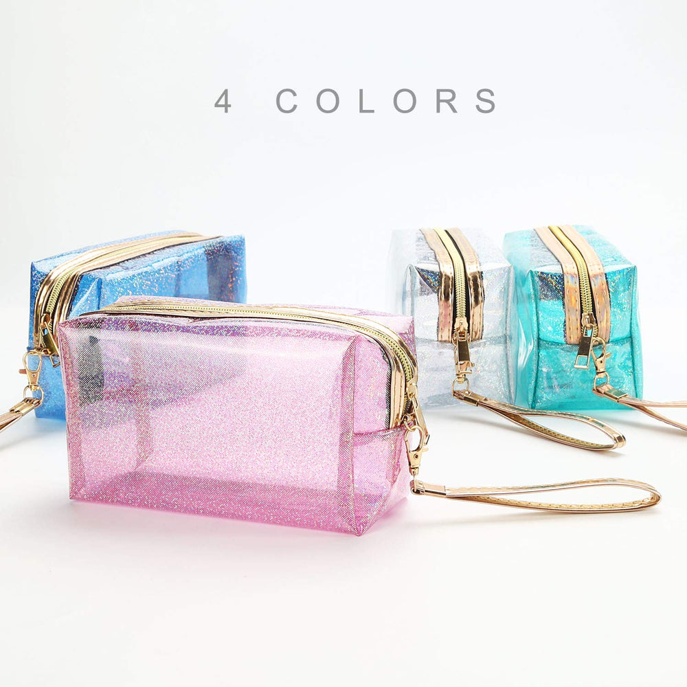 YANGROW clear makeup pouch interior view enables quick item spotting