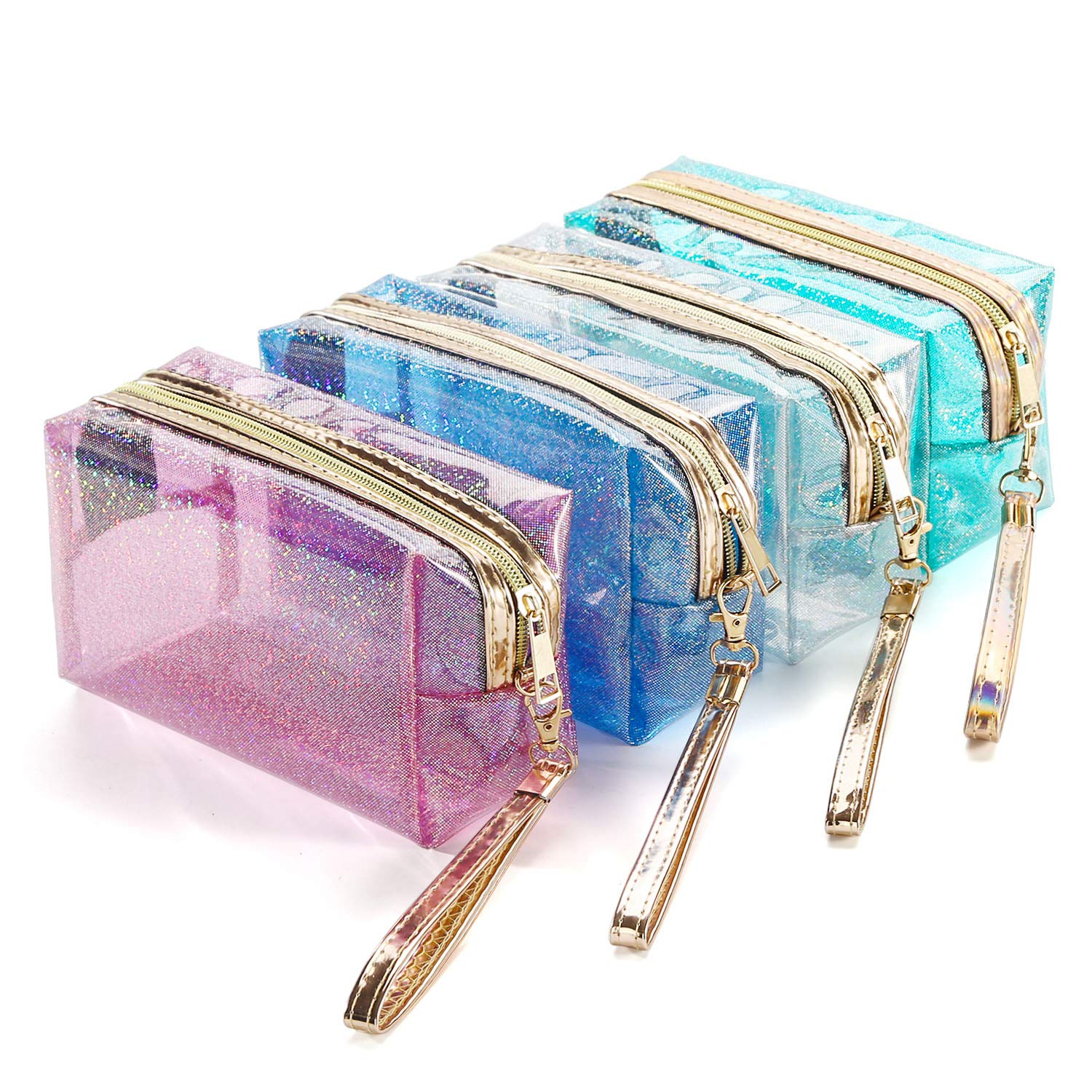 YANGROW waterproof cosmetic bags overview showing clear travel-ready organizer for quick access