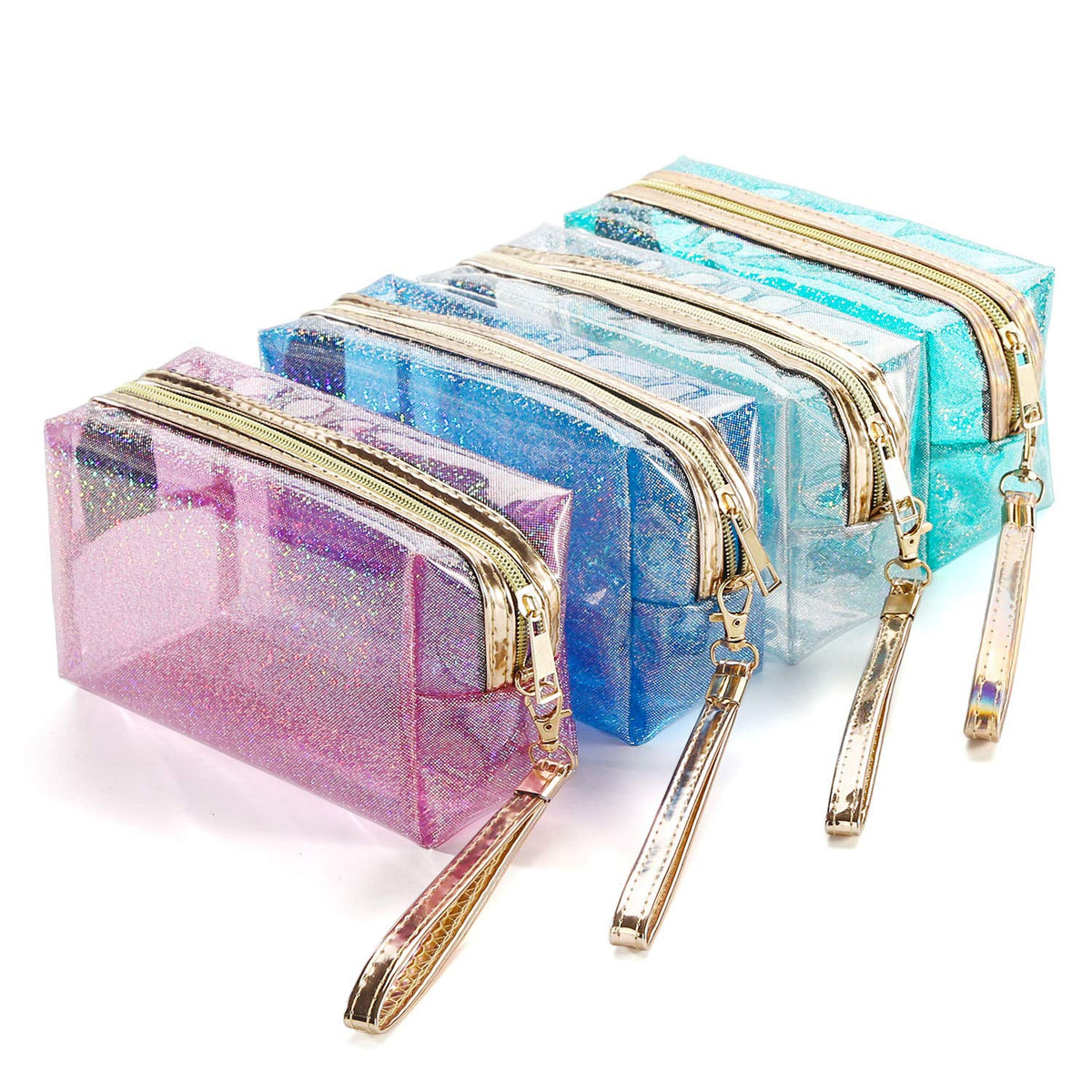 YANGROW waterproof cosmetic bags overview showing clear travel-ready organizer for quick access