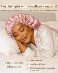 YANIBEST satin bonnet elastic drawstring provides secure comfortable fit