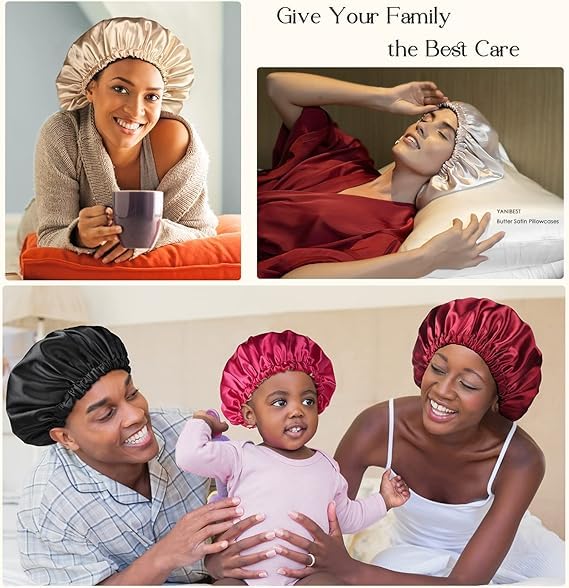 YANIBEST satin bonnet stylish appearance for everyday wear at home or out.