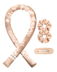 Yanibest Satin Heatless Curler Set packaging, premium design for easy at-home styling.