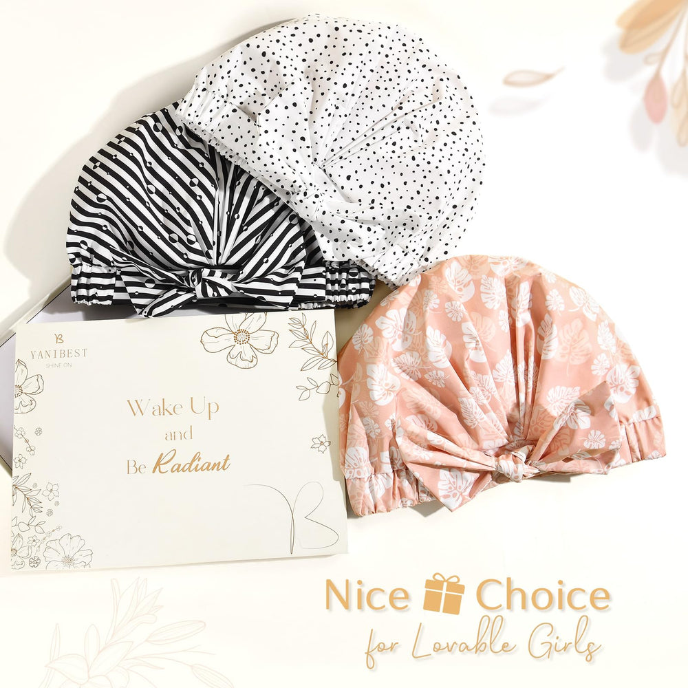 Yanibest shower cap is versatile for makeup, cleansing, or spa routines.
