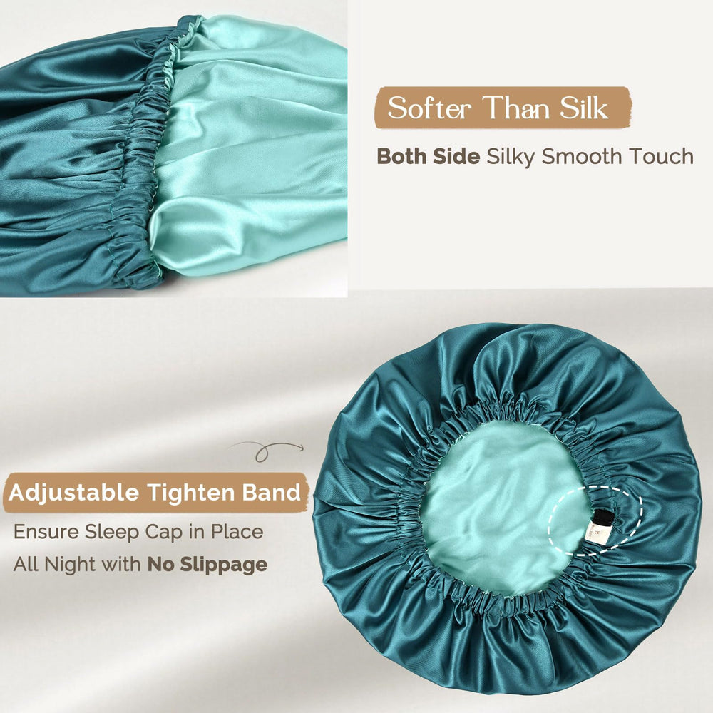 YANIBEST bonnet for curly braids to reduce friction and tangling.