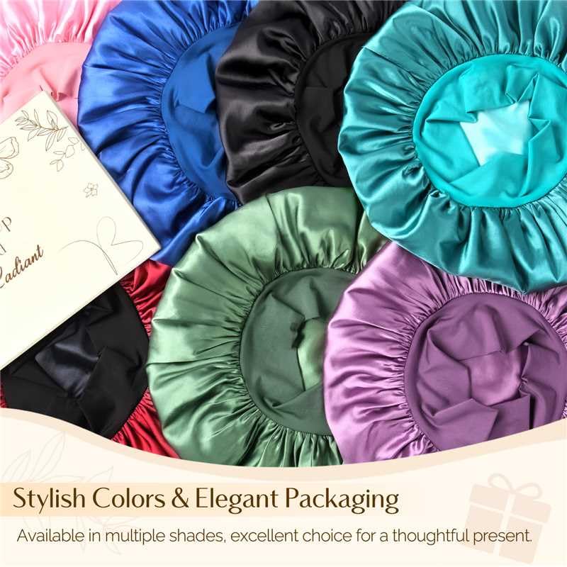 YANIBEST silk bonnet comes in multiple colors to match sleepwear