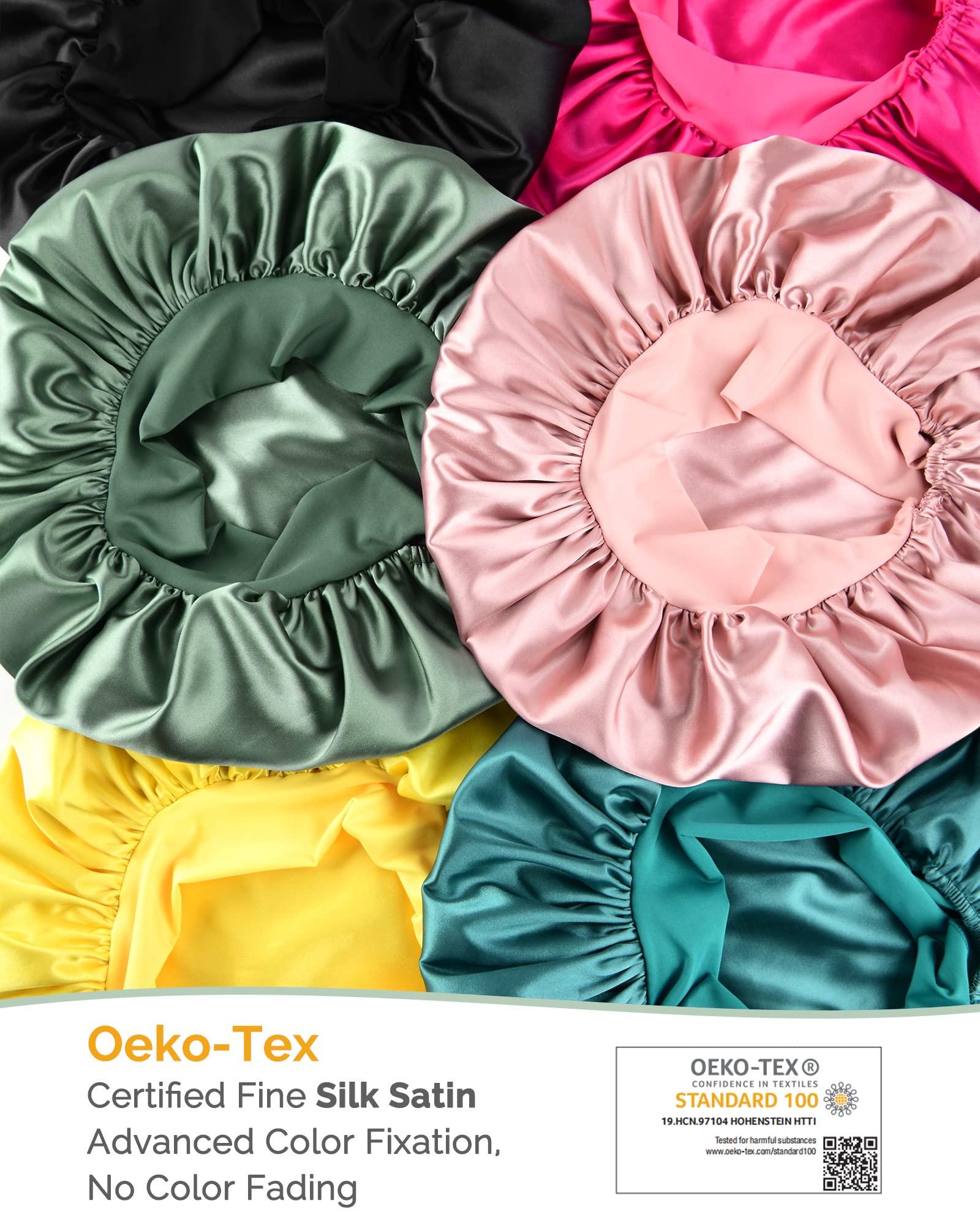 YANIBEST silk bonnet used for sleep, workouts, and daily routines