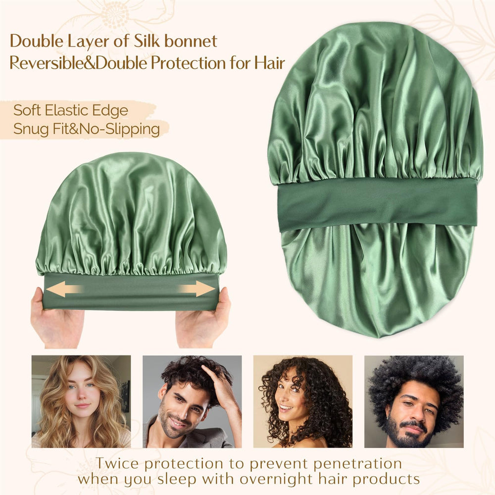 YANIBEST Silk Bonnet one-size-fit ensures comfortable coverage for many head shapes.