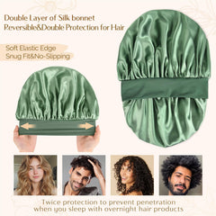 YANIBEST Silk Bonnet one-size-fit ensures comfortable coverage for many head shapes.
