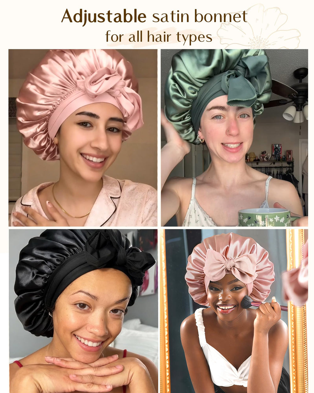 YANIBEST one-size-fits-all design fits most hair types comfortably.
