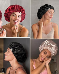 YANIBEST bonnet reduces pillow friction and tangling for smoother hair.