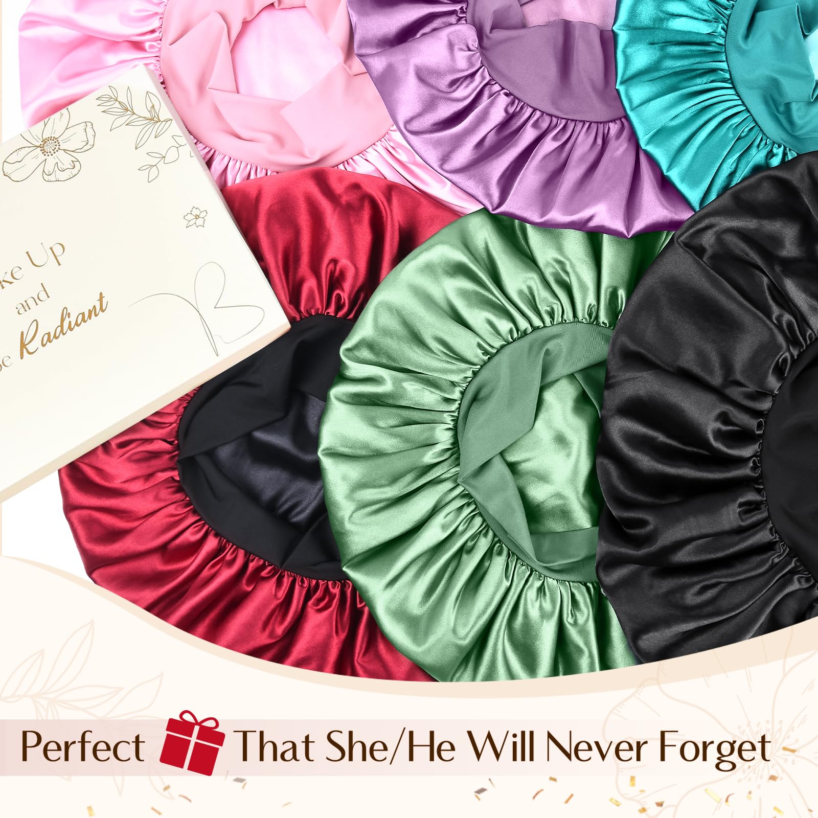 YANIBEST Silk Bonnet: purple color option adds style to your nighttime routine.