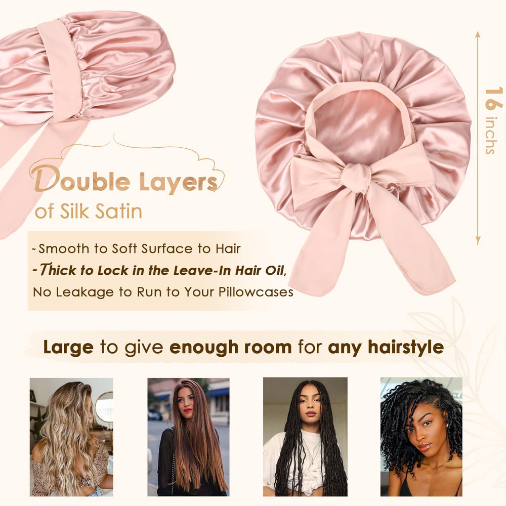 YANIBEST Silk Bonnet supports workouts and yoga with hair protection.