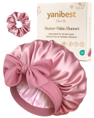 YANIBEST silk hair bonnet for sleeping guards curls and moisture overnight