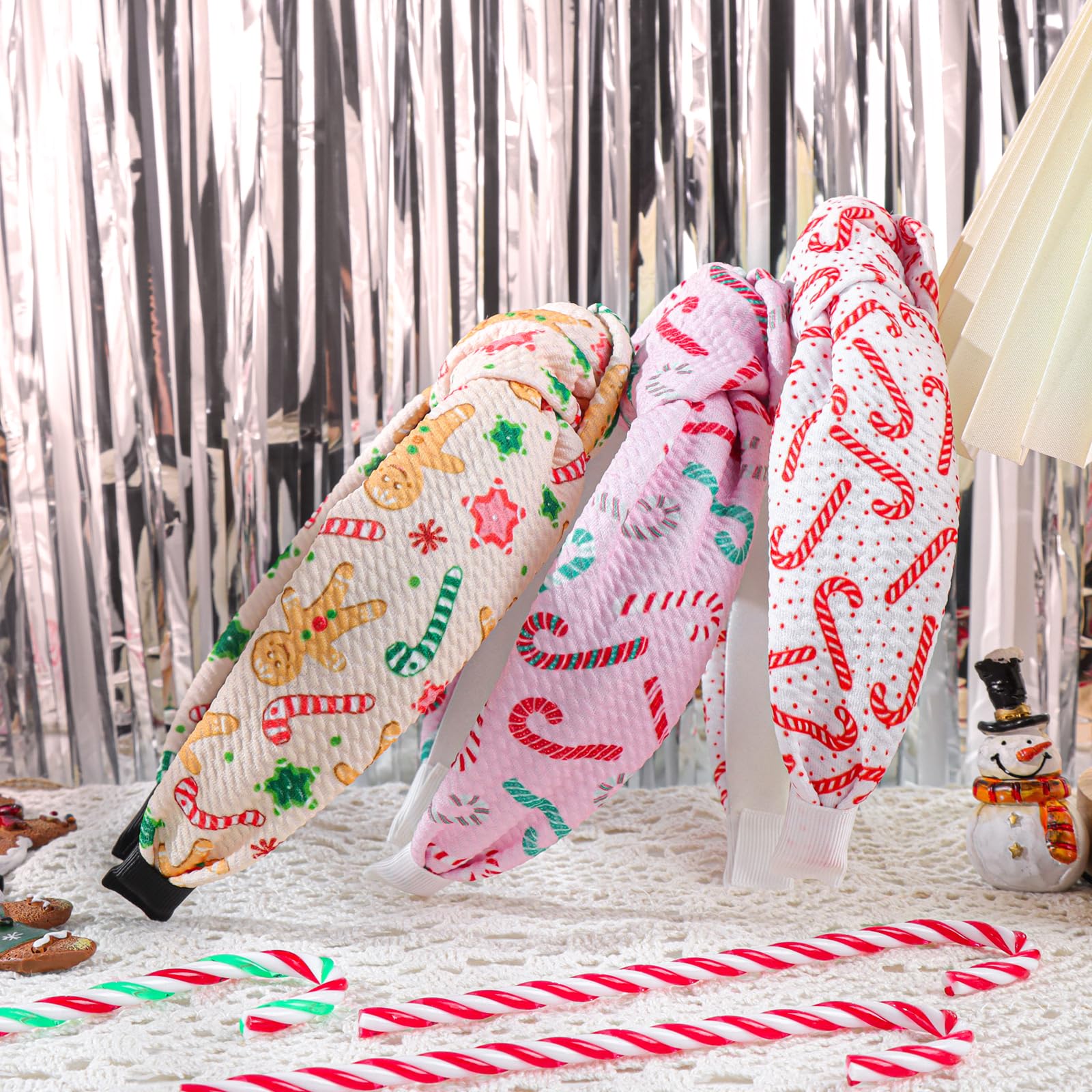YanJie three-pack headbands set displays variety for party outfits.