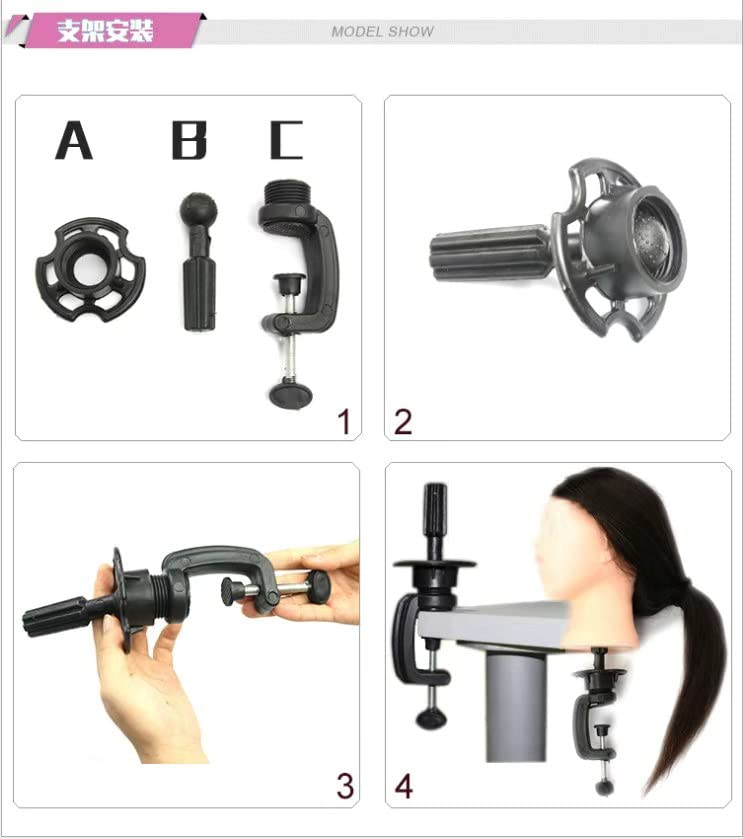 YANZIJF box content image shows head with clamp holder and tools pack.