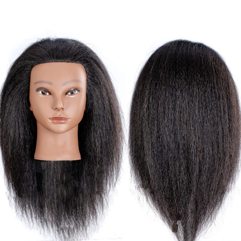 YANZIJF table clamp holder included with mannequin head for hands-free practice.
