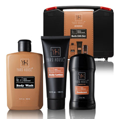 Yard House smoky sandalwood toolbox-case travel-ready grooming kit