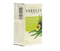 Yardley London Aloe Avocado Bar closeup lather shows creamy texture