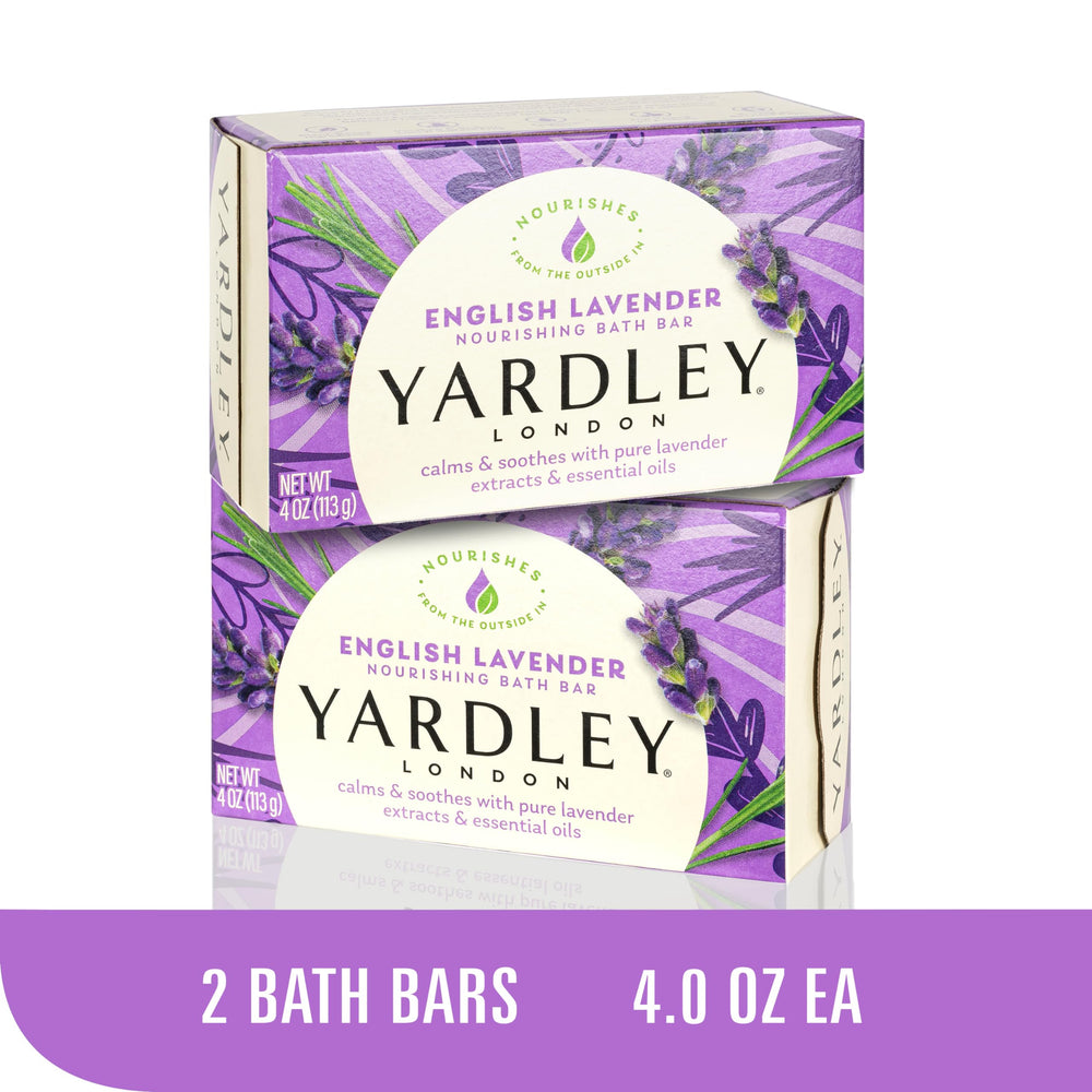 Yardley London Aloe and Avocado Bar closeup suggesting refreshing mornings and nourished skin.