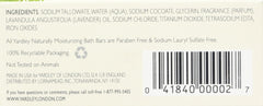 Yardley London English Lavender packaging evokes luxury and heritage.