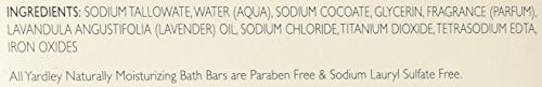 Yardley London English Lavender soap cruelty-free label visible.