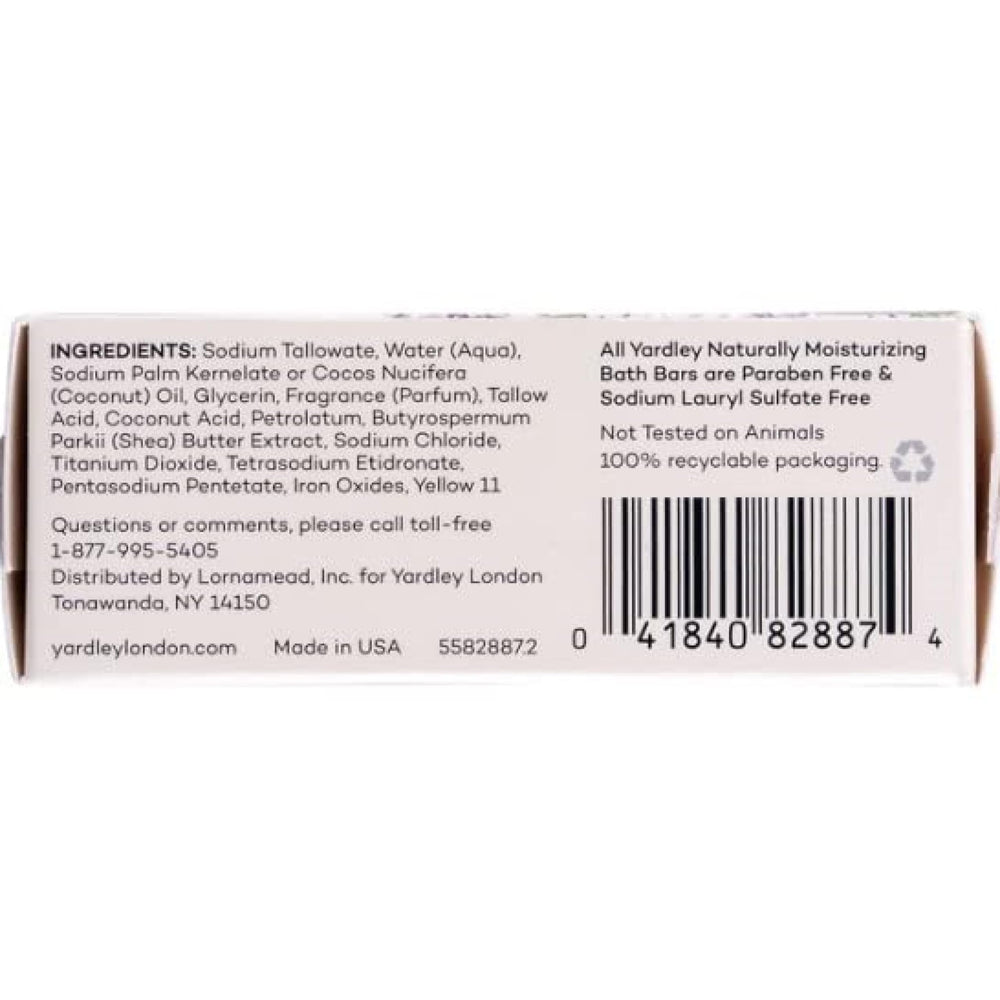 Yardley Lemon Verbena bar producing rich foam during shower