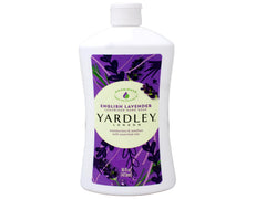 Yardley English Lavender hand soap lather close-up showing rich cleansing foam.
