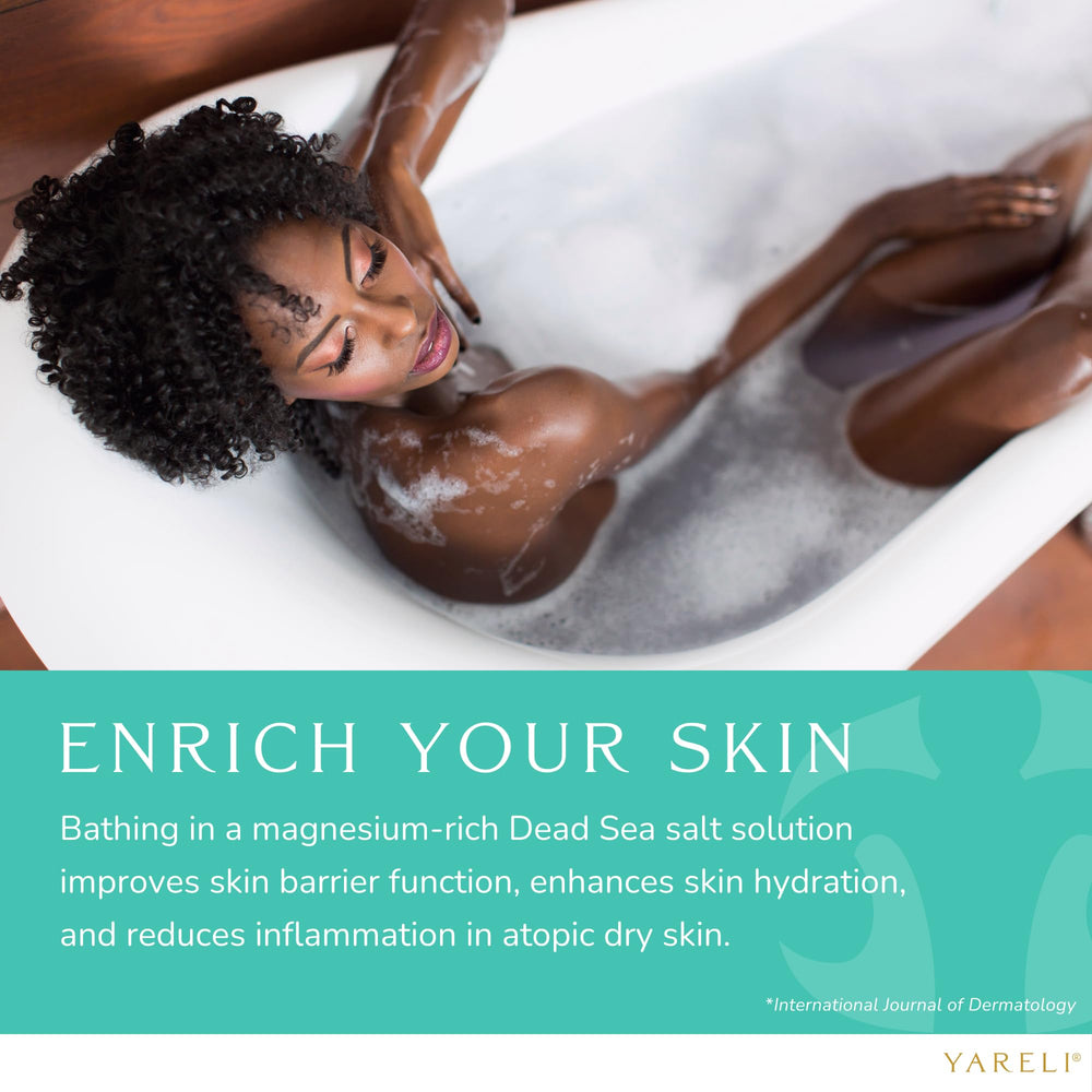 Yareli magnesium content infographic for bath enthusiasts