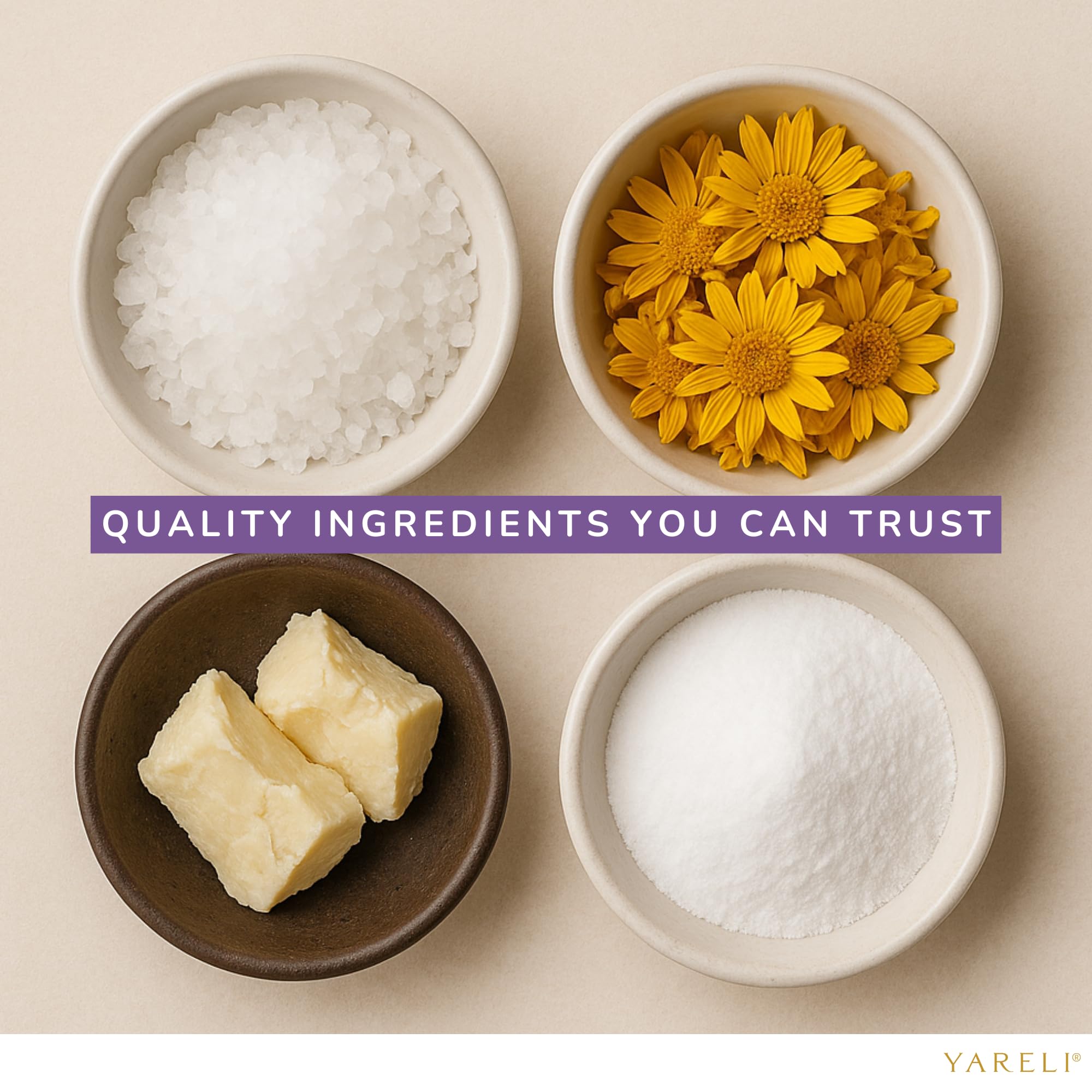 YARELI cream texture shows non-greasy, fast-absorbing feel