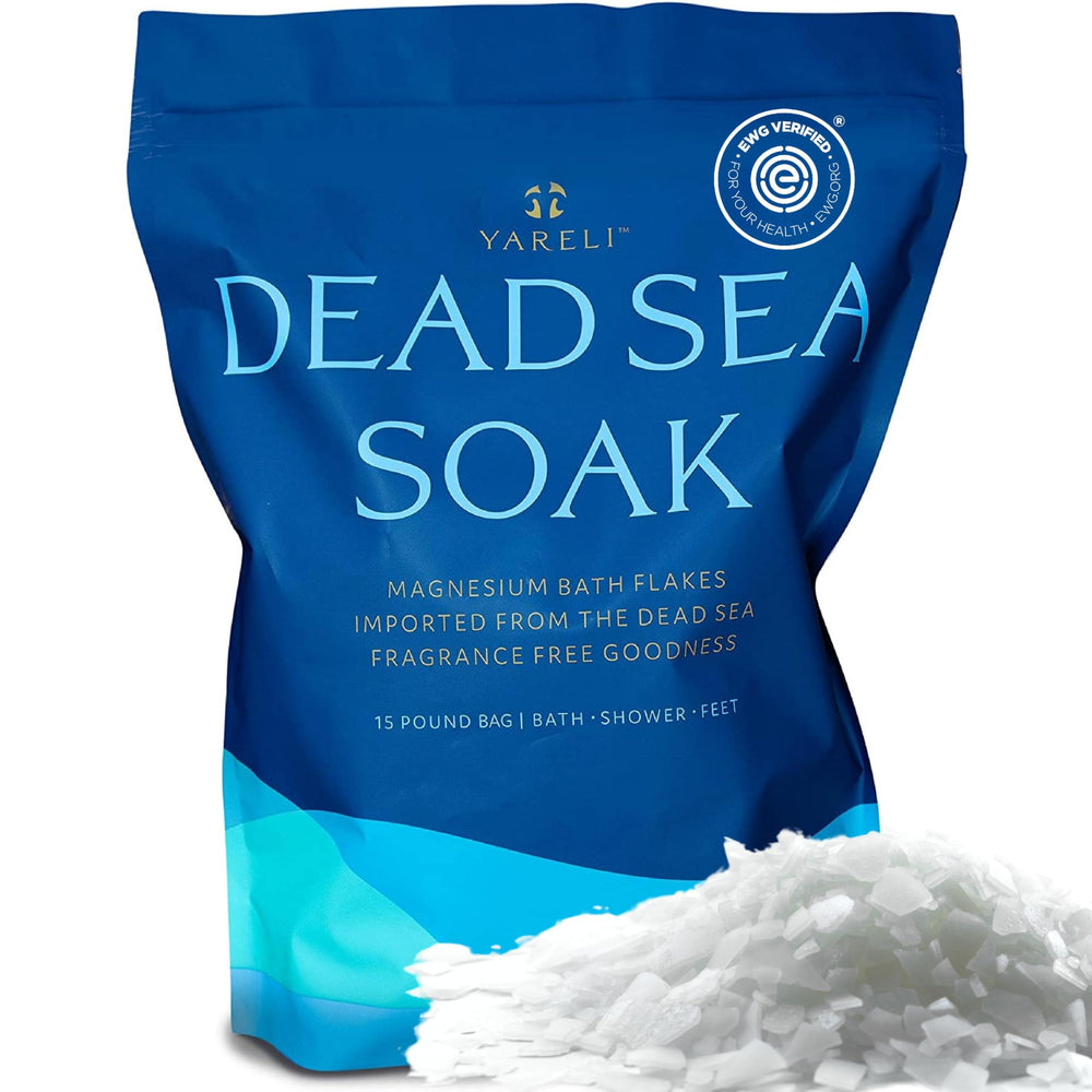 Yareli magnesium flakes from the Dead Sea ready for a soothing bath