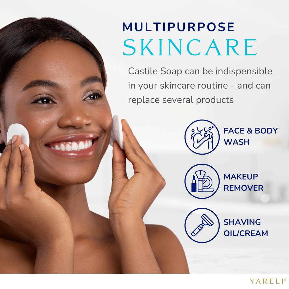 YARELI Castile Soap vegan formula emphasizing clean plant-based ingredients