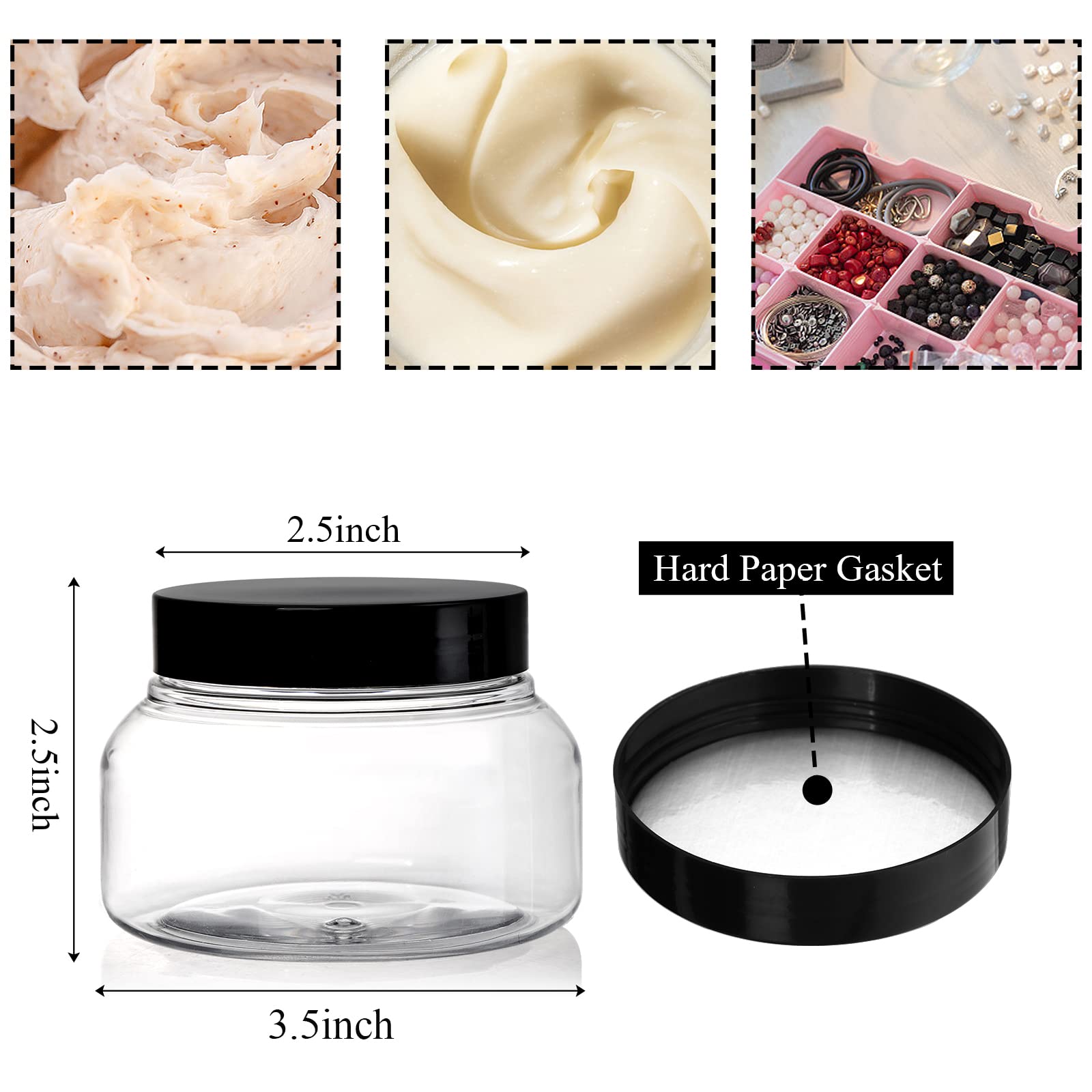 Yarlung airtight-seal lid on clear jar provides secure, spill-free storage.