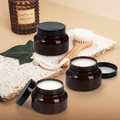 Yarlung brown body butter container interior view with wide mouth