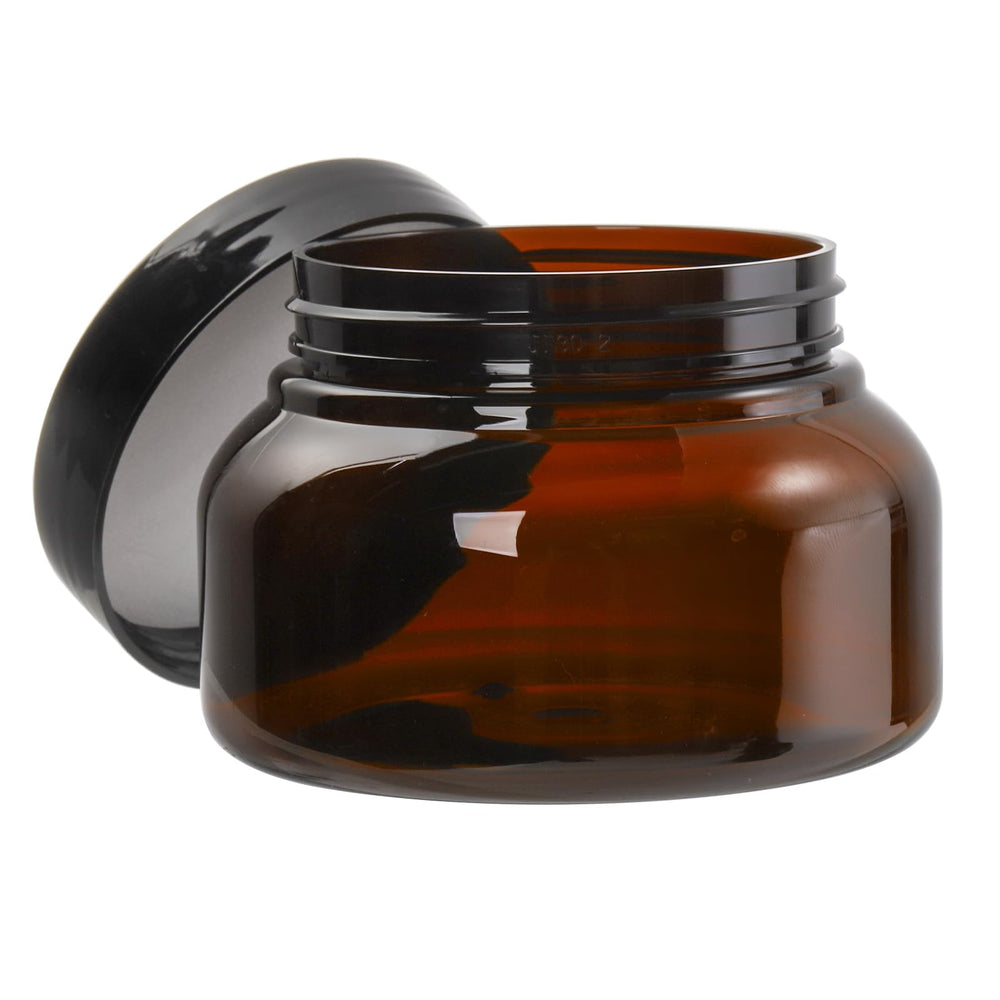 Yarlung transparent jar on display with sugar scrub inside