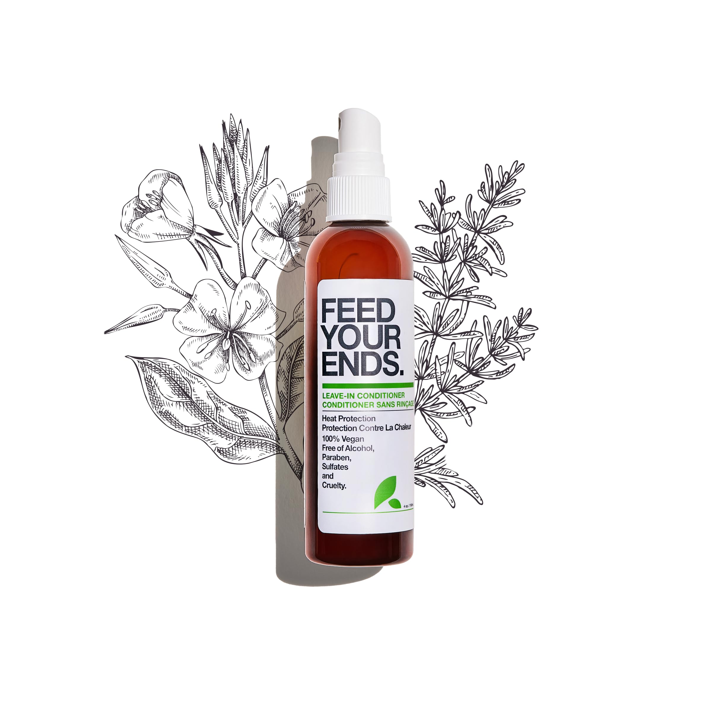 YAROK Feed Your Ends leave-in conditioner bottle during application for detangling